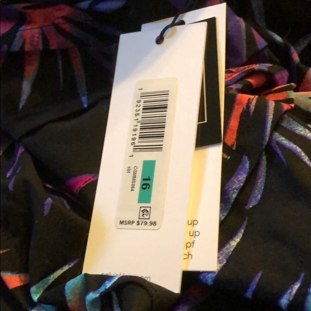 CALVIN Klein Sorbet Ibiza Starburst One Piece - Picture 3 of 4